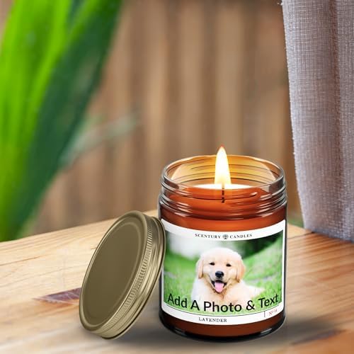 Custom Candle with Personalized Message Funny Unique Gifts for Women Men