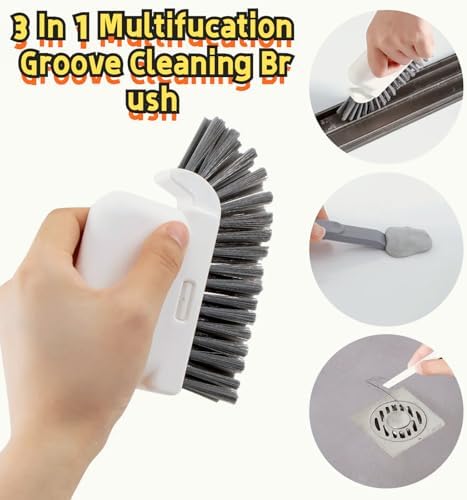 3 in 1 Window Cleaning Brush with Tweezers