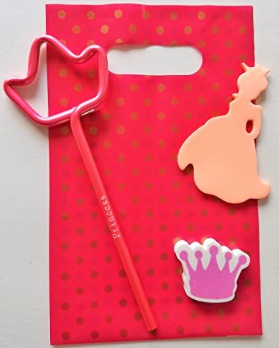 Pink Handle Favor Bags with Gold Polka-Dots 24 Pack