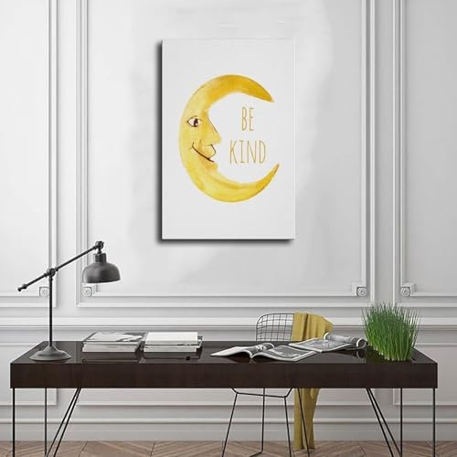 HEOVI Be Kind Canvas Art Poster 24x36in