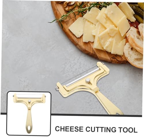 1 Set Golden Aluminum Cheese Slicer with Cutting Tools