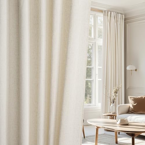 NICETOWN Linen Doorway Curtains 78 Inches Long 2 Panels