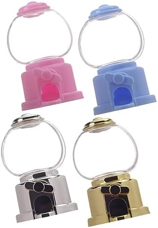 Healifty 8pc Manual Gumball Machine Candy Dispenser