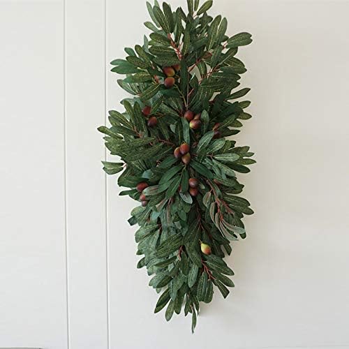Belupai 30in Artificial Olive Leaves Swag