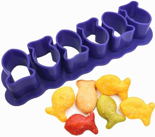 Enrbeco Fish Cookie Cutter Mini Cracker Mold Purple