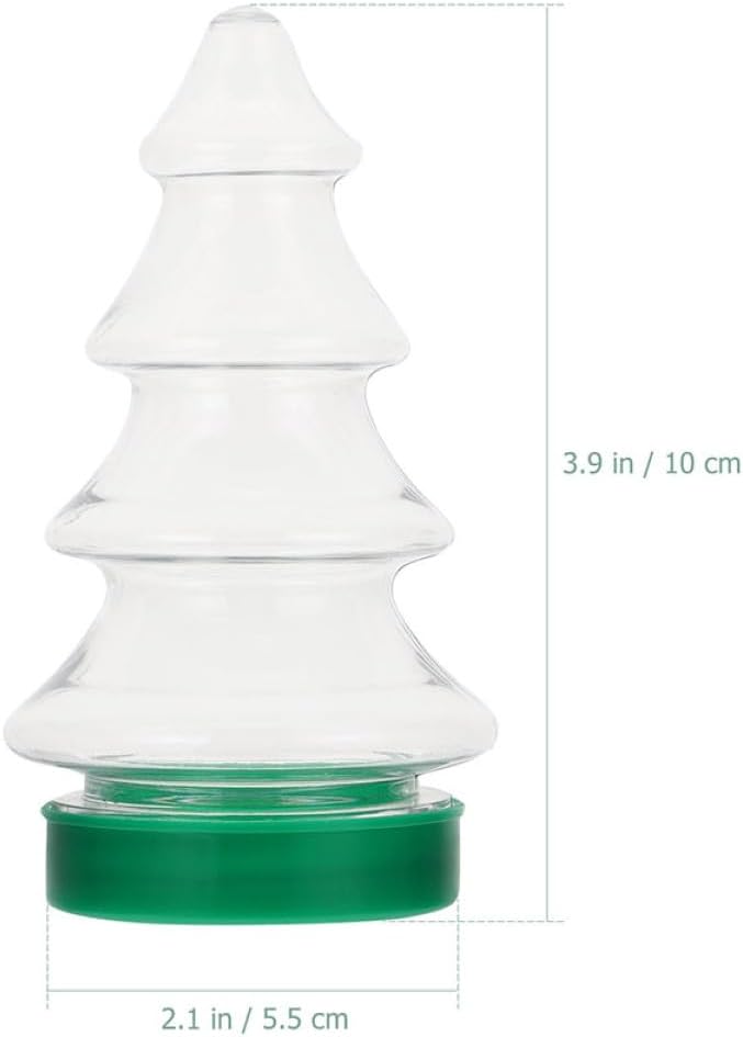 6Pcs Christmas Tree Candy Bottles for Holiday Treats
