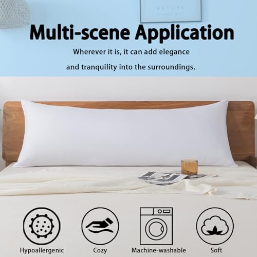 BedTreat Full Body Pillow Insert for Adults - Soft and Fluffy