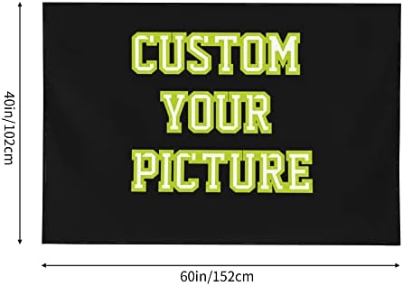 JINJUREN Custom Tapestry Personalized Wall Decor