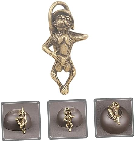 Teaux Brass Monkey Keychain Kitten Accessory
