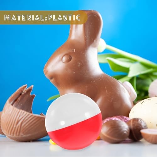 50pcs Empty Plastic Fillable Balls for Candy Molds and Party Favors
