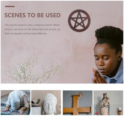 VOSAREA Pentagram Wooden Mat Wall Sign