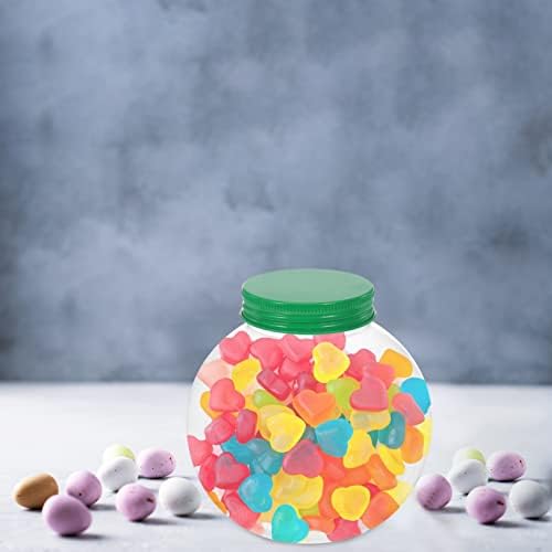 KALLORY 5Pcs Christmas Ball Shaped Candy Jars with Sealing Lids