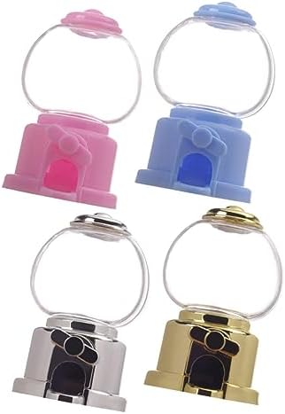 4pcs Manual Gumball Machine Candy Dispenser for Parties and Events