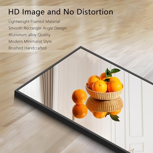 COFENY 30x30 Inch Wall Bathroom Mirror with Metal Frame