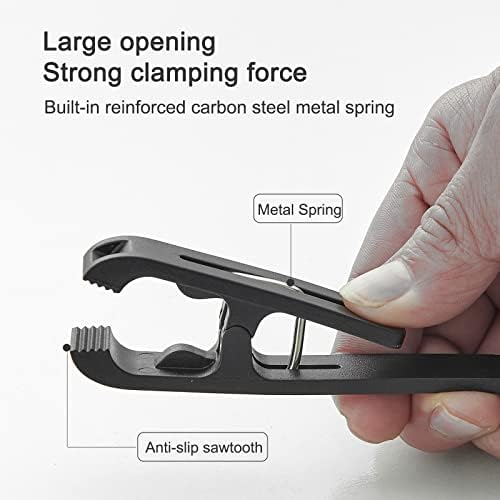 8 Pcs Large Clothes Pins Towel Clips with S Hooks