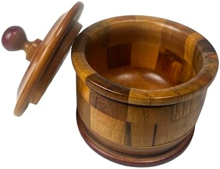 Orula Serving Tureen 4 Wooden Bowl with Lid for Santeria Rituals