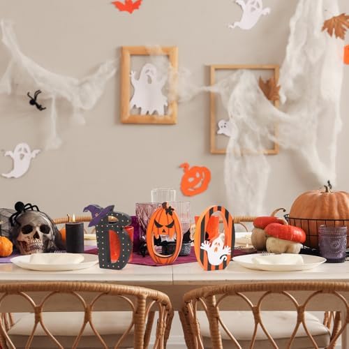 COCHIE BOO Halloween Signs Set of 3 Retro Decor