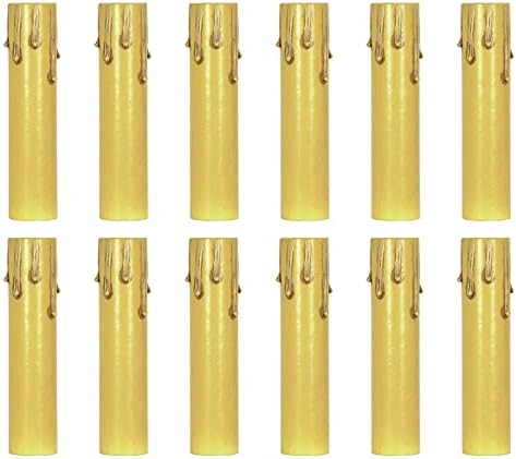 Ciata 12-Pack 3-Inch Ivory Drip Candle Covers