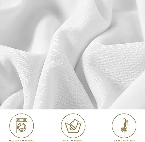 Magalo 12 Pack White Spandex Folding Chair Covers