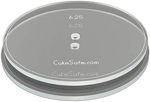 CAKESAFE - 2-625 Inch Clear Acrylic Disks for Icing