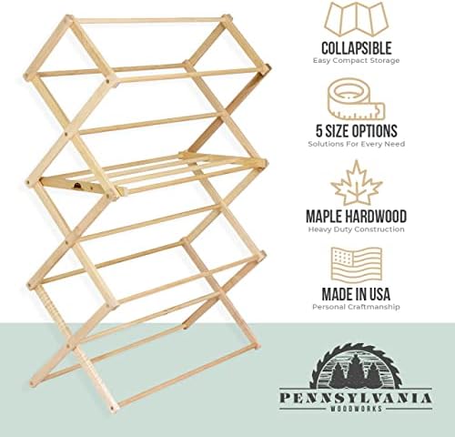 Pennsylvania Woodworks Extra Large Folding Drying Rack
