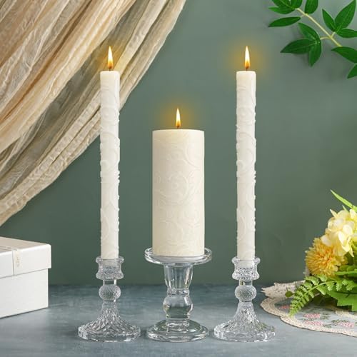 Irenare Unity Candles with Holder for Wedding Ceremony Decorations