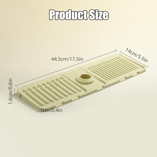 Swicado Faucet Mat - Premium Silicone Splash Guard for Kitchen Sink