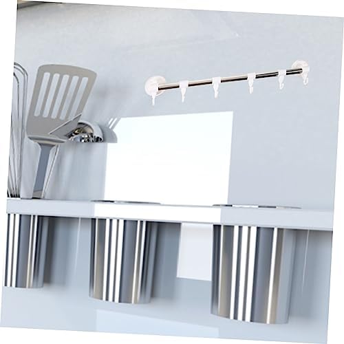 HOMSFOU Stainless Steel Suction Cup Towel Rack