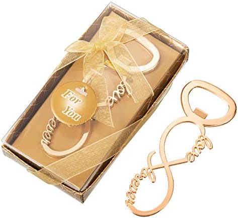 50 Packs Gold Love Forever Bottle Opener Wedding Favors