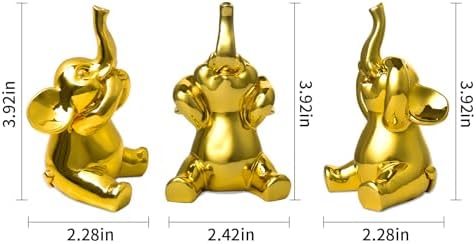 Cute Small Set of 3 Elephant Statues Home Decor