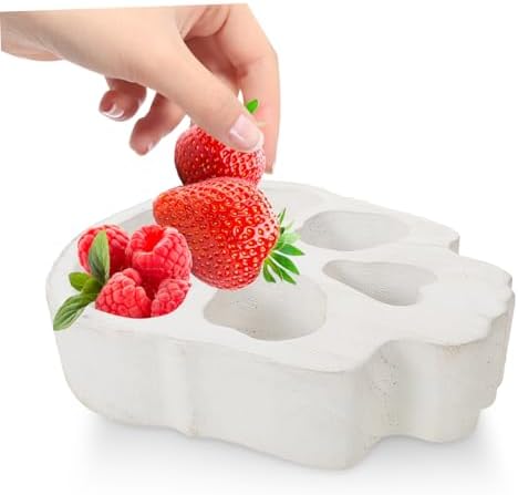 PRETYZOOM Skull Shaped Wood Serving Tray