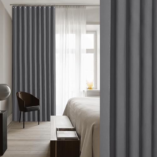 NICETOWN Blackout Door Curtain Panel with Hooks