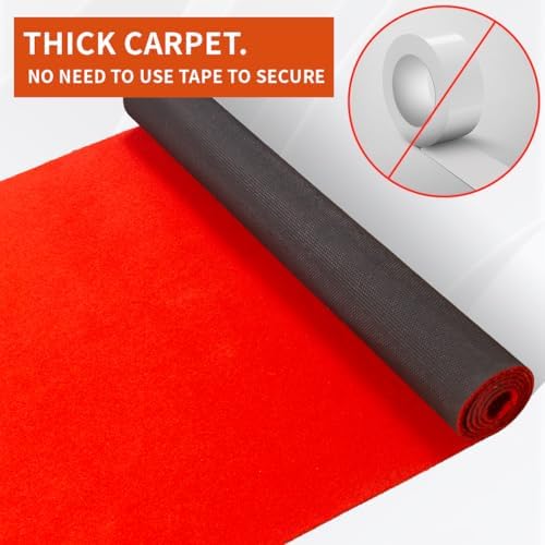 Cuckan Red Carpet Runner 3x10 Feet for Parties and Events