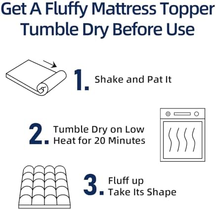 CHOPINMOON Queen Mattress Topper for Back Pain