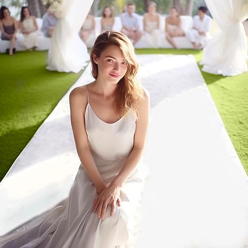 Extra Thick White Carpet Runner for Wedding Ceremony and Party
