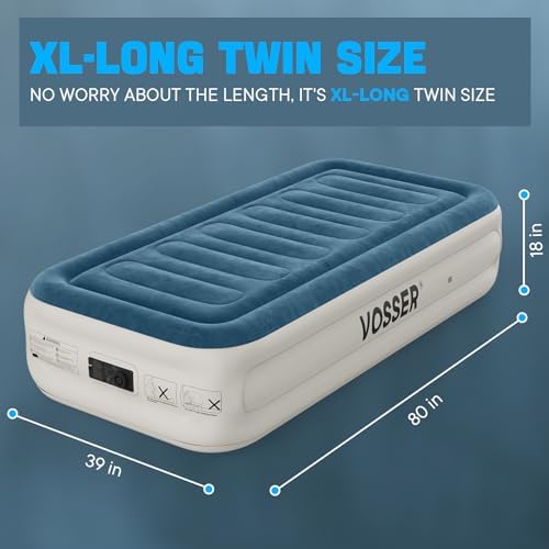 VOSSER Twin Air Mattress with Built in Pump