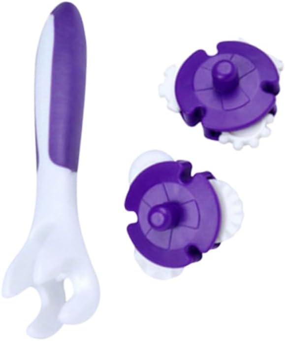 9 Pcs Purple Cake Baking Roller Reusable Pastry Cutter Tool
