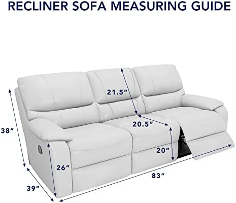 PureFit Water Resistant Reversible Sofa Cover for 3 Seat Recliner