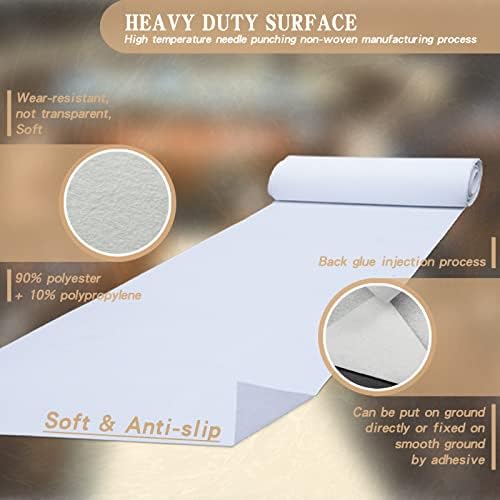 Extra Thick White Carpet Runner for Wedding Ceremony and Party