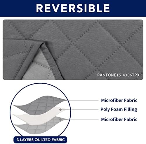 PureFit Water Resistant Reversible Sofa Cover for 3 Seat Recliner