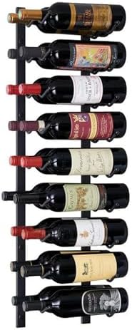 Wine Enthusiast NFINITY 18 Bottle Wall Mounted Wine Rack - Black