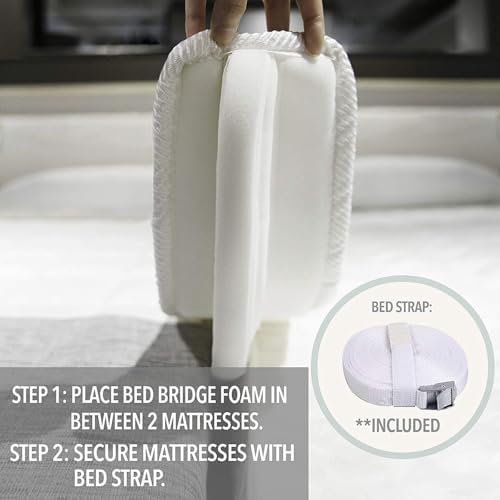 Wide Bed Bridge Twin To King Seamless Divider Filler