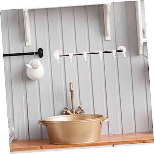 HOMSFOU Stainless Steel Suction Cup Towel Rack