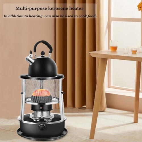 LINWIN 2 in 1 Kerosene Heater and Stove - Black