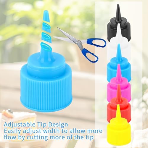 6 Pcs Writer Bottles 4 Oz Condiment Squeeze Bottles