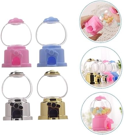 Healifty 8pc Manual Gumball Machine Candy Dispenser