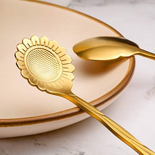 Chengu 8 Piece Flower Tea Coffee Spoons Set