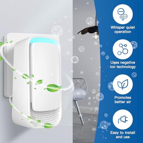 AUKUU Plug In Air Ionizers 4 Pack Negative Ion Purifier