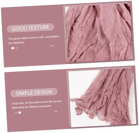 Bohemian Gauze Table Runner Dusty Elegant Wedding Decoration