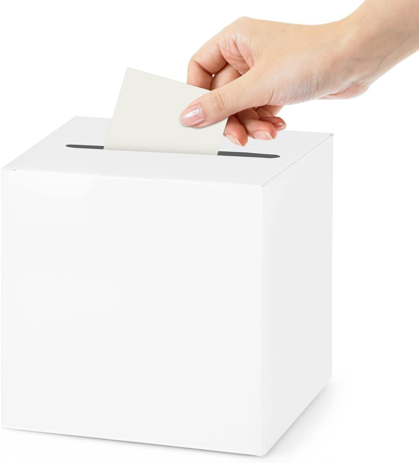 White Card Box for Wedding Reception and Party Decorations